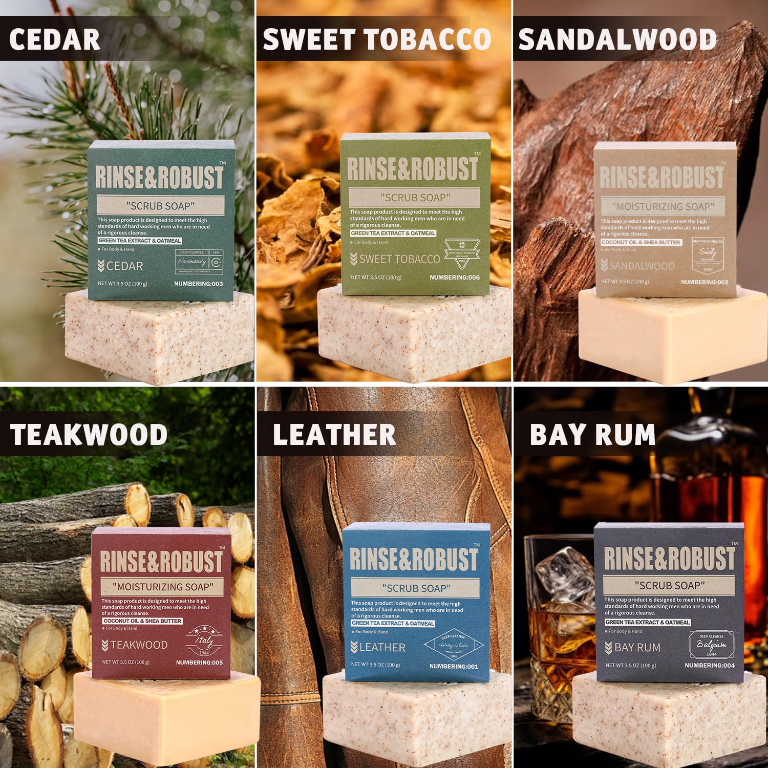 Rinse & Robust moisturizing bar lathering richly to hydrate skin without residue