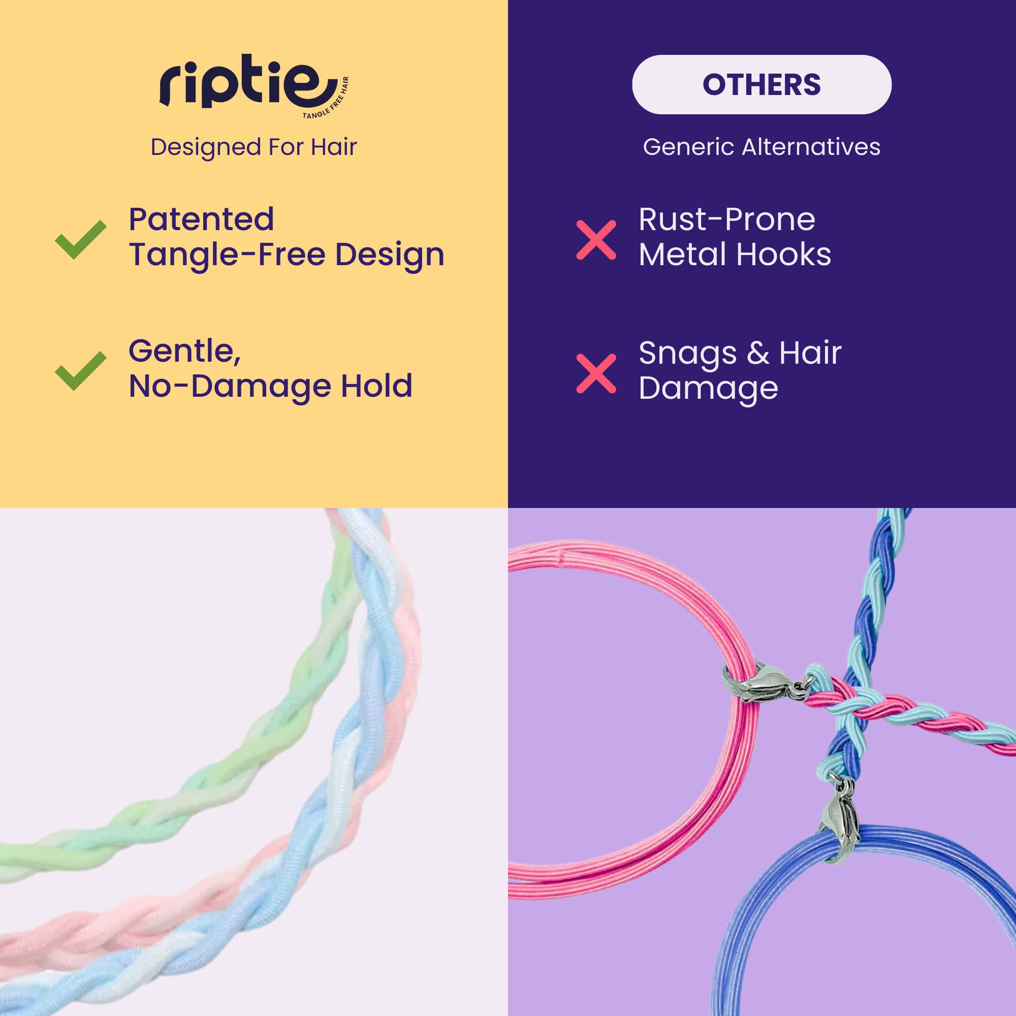 Rip Tie held in hand to show size and portability benefits
