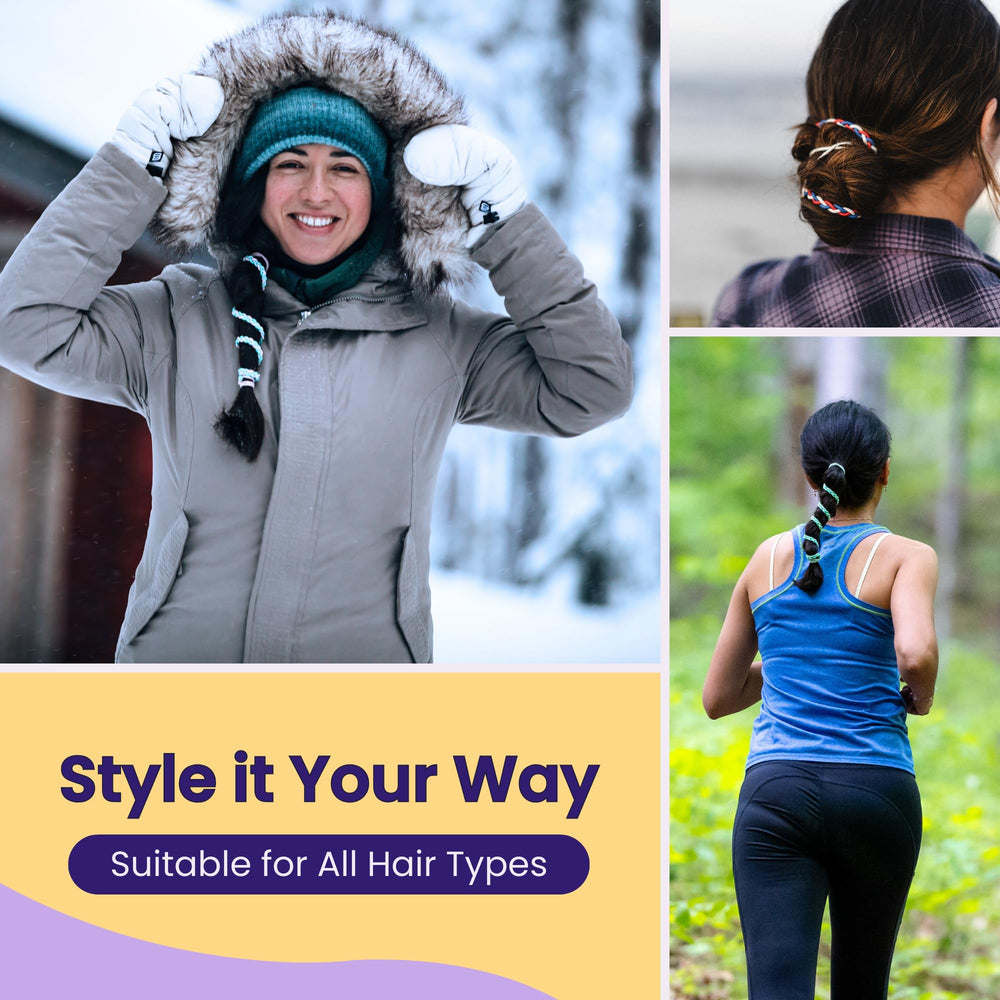 Rip Tie in a casual bun with outfit showcasing everyday fashion use