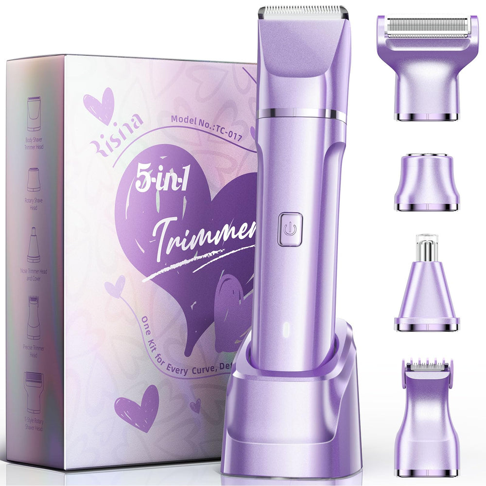Risina front packaging showing grooming kit and travel-ready design