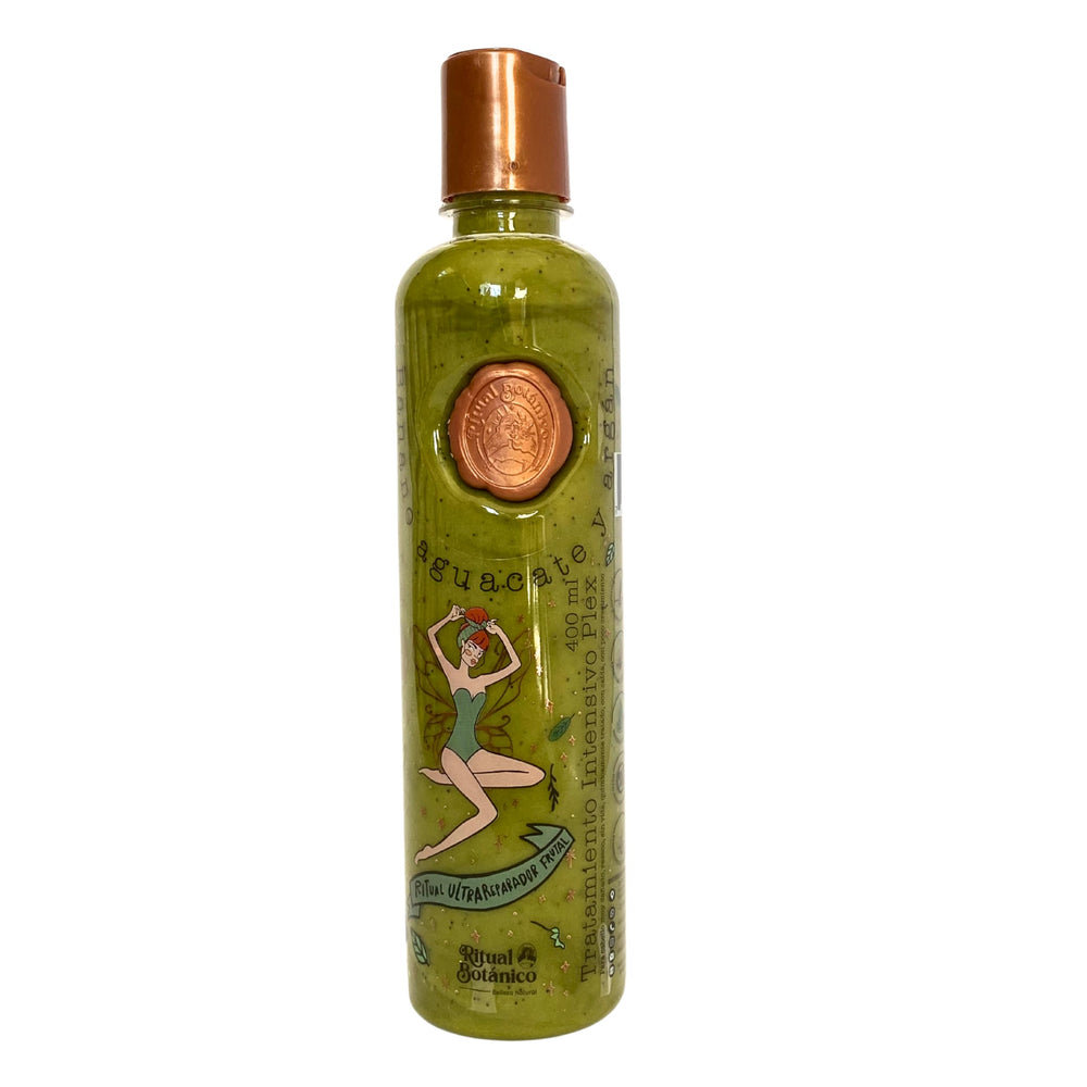 Ritual Botanico front label showing 400 ml bottle and natural ingredients benefit