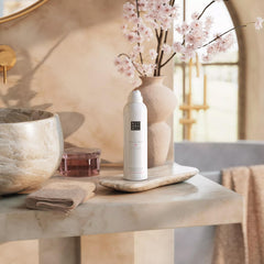 RITUALS pump dispenser close-up demonstrating easy control and tidy application benefit