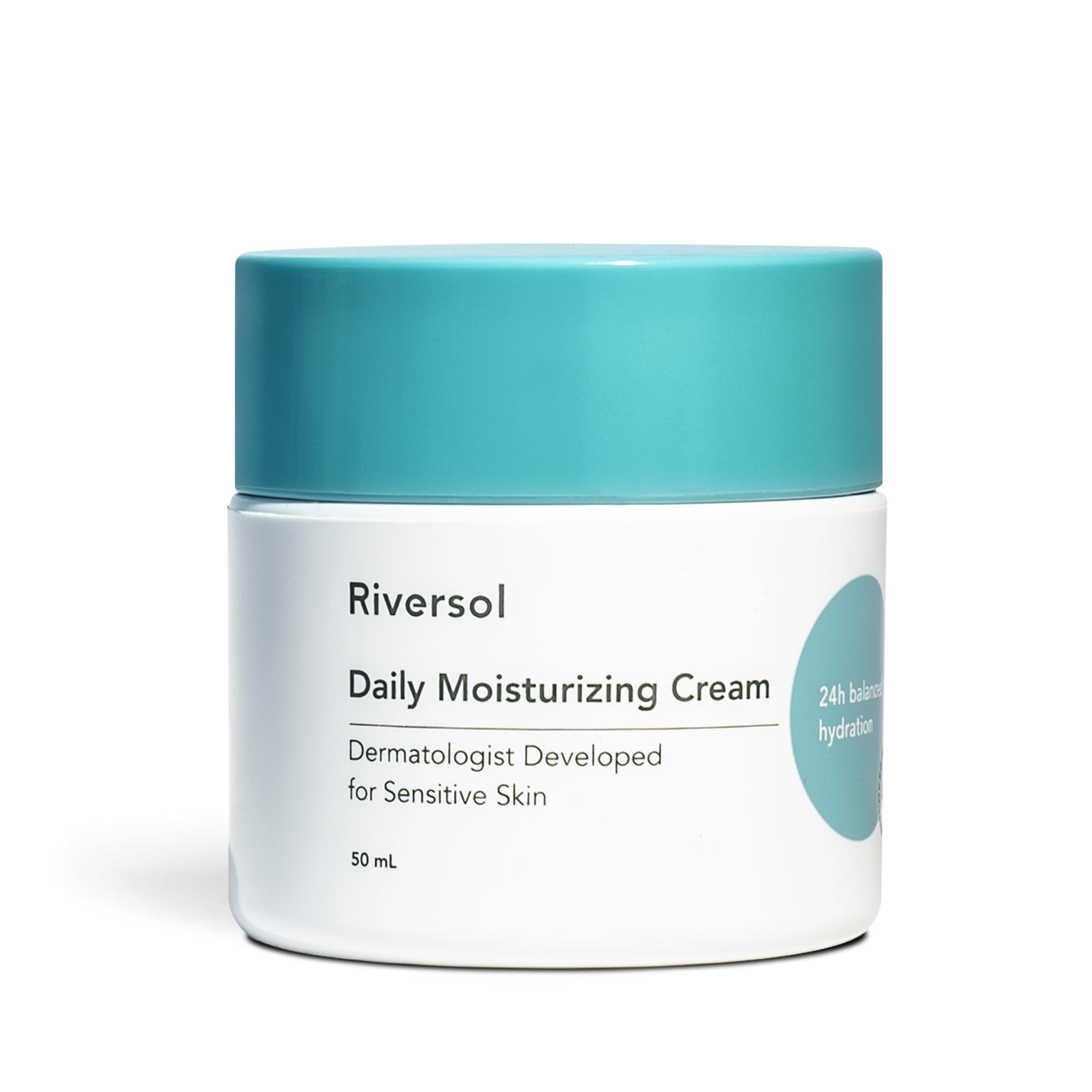 Riversol front jar showing product and calming benefit