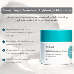 Riversol close-up texture highlighting lightweight absorption benefit