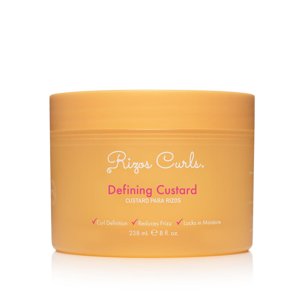 Rizos Curls jar front view showing label and compact styling benefit