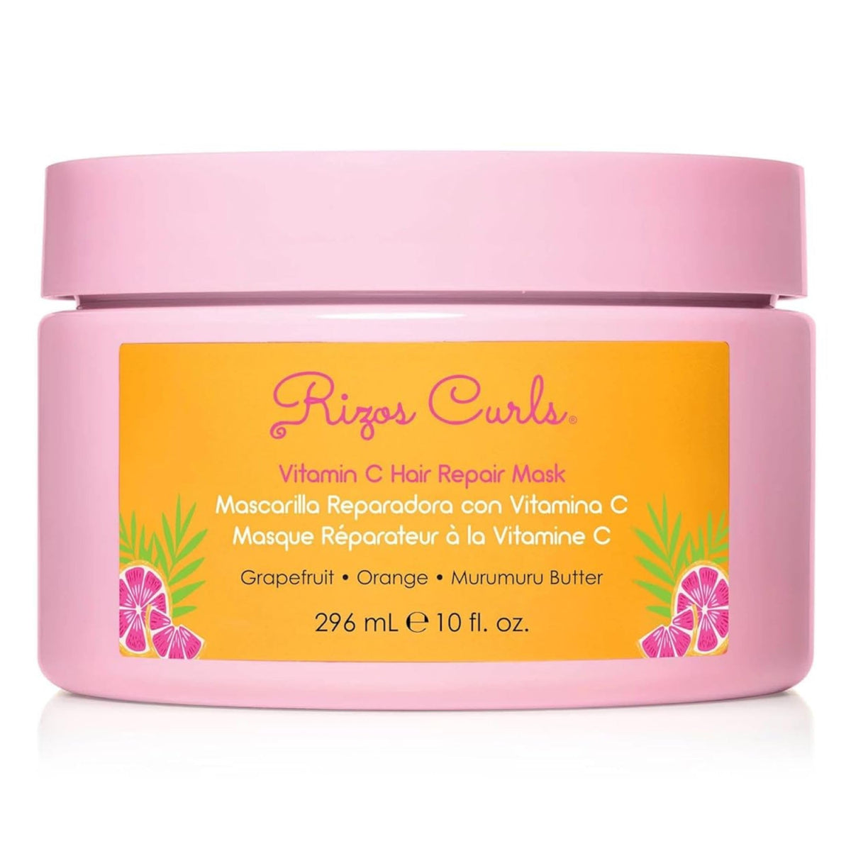 Rizos Curls front packaging showing jar and label for clear product identification and trust