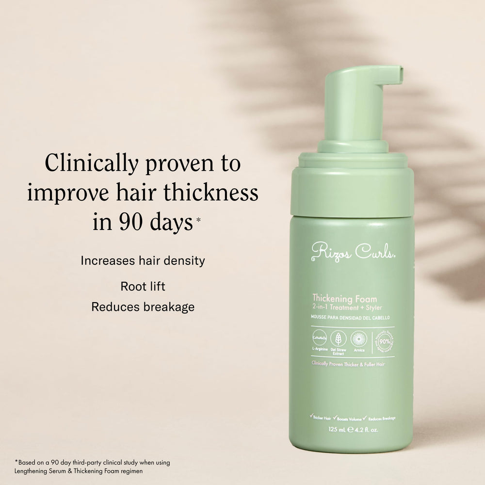 Rizos Curls ingredients label highlighting strengthening benefits
