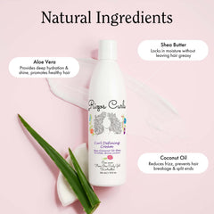 Rizos Curls jar open with visible product demonstrating creamy, moisture-rich consistency