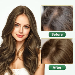 RKQNIER shampoo texture pouring from bottle illustrating easy application