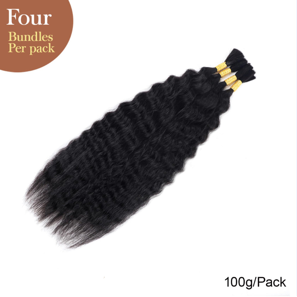 RLHAIR close-up of wet-and-wavy texture highlighting soft, glossy strands and easy braiding