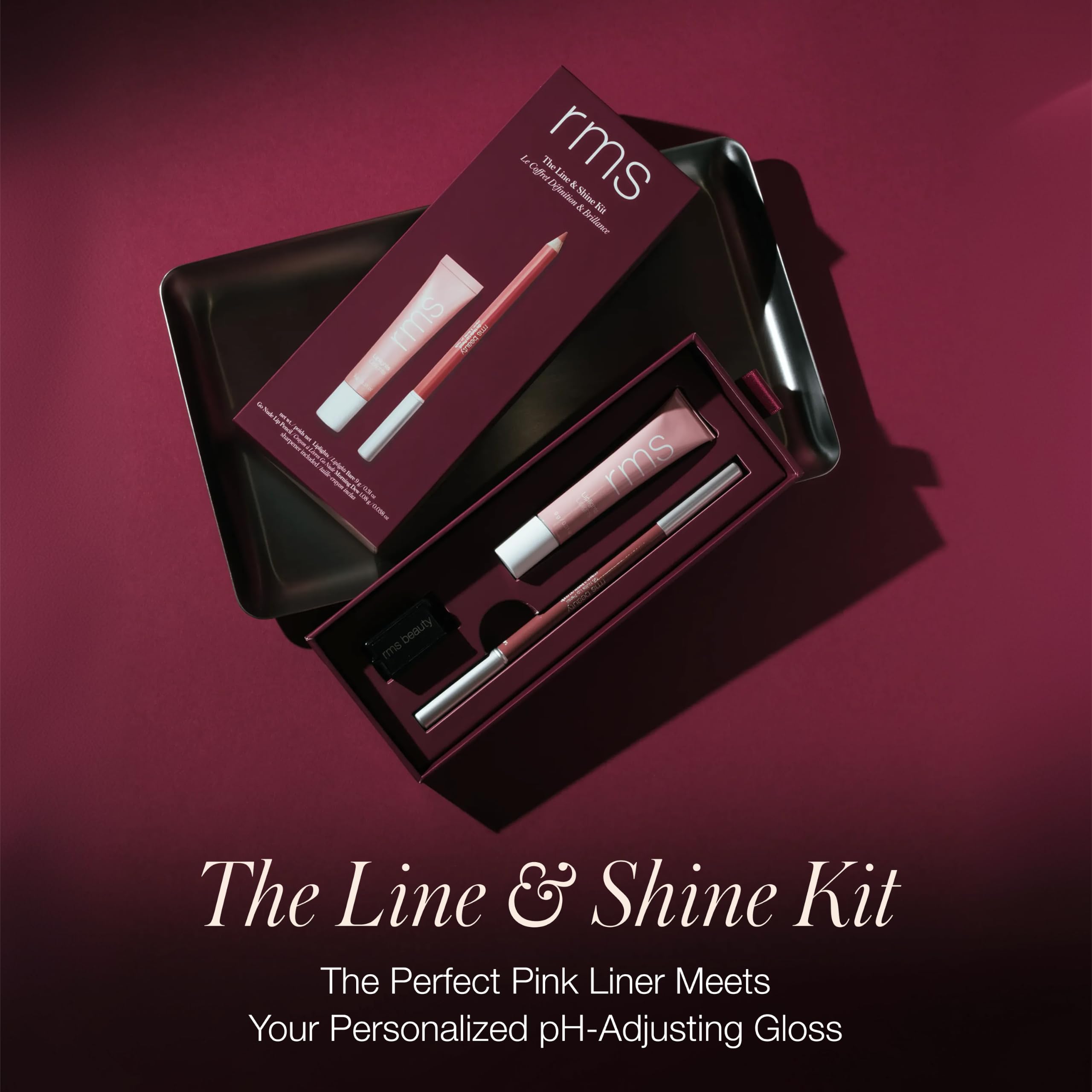 rms beauty Go Nude Lip Pencil close-up highlighting smooth glide and precise definition