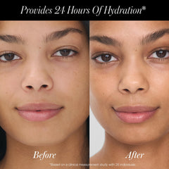 RMS Beauty applying a few drops to hand to show quick hydration benefit