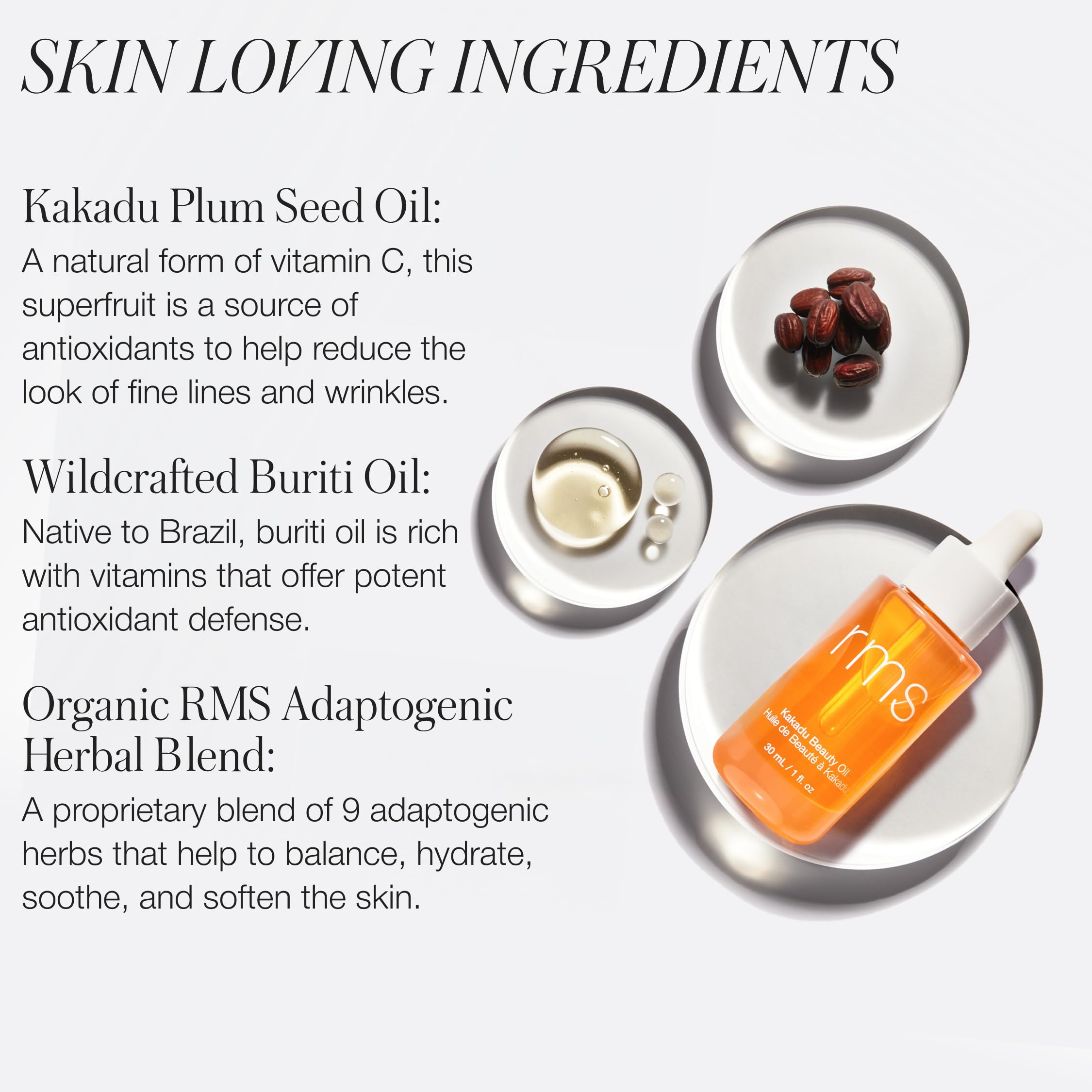 RMS Beauty bottle label close-up showing product name and clean formula