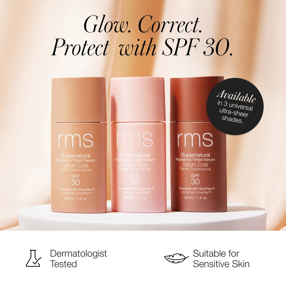 RMS Beauty close-up of serum texture highlighting lightweight hydrating feel