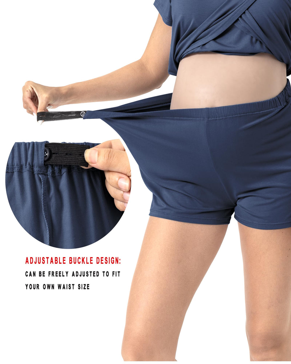 Rnxrbb fabric closeup highlighting soft texture for soothing postpartum wear