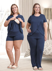 Rnxrbb nursing top side-open detail demonstrating easy breastfeeding access