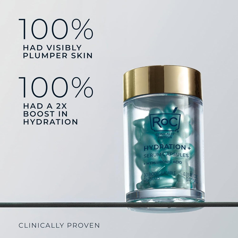 RoC capsules in hand demonstrating compact size and travel convenience benefit