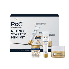 RoC kit front packaging showing product trio and benefits