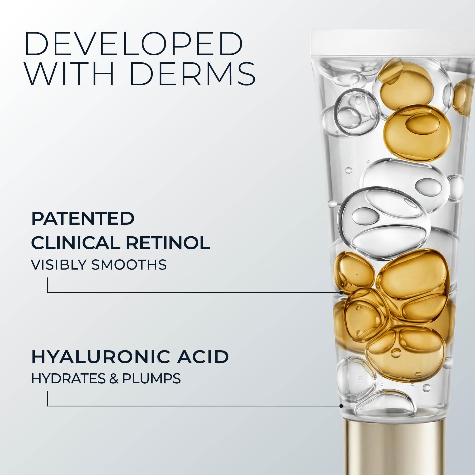 RoC close-up of jar label highlighting brand and clinical retinol benefit