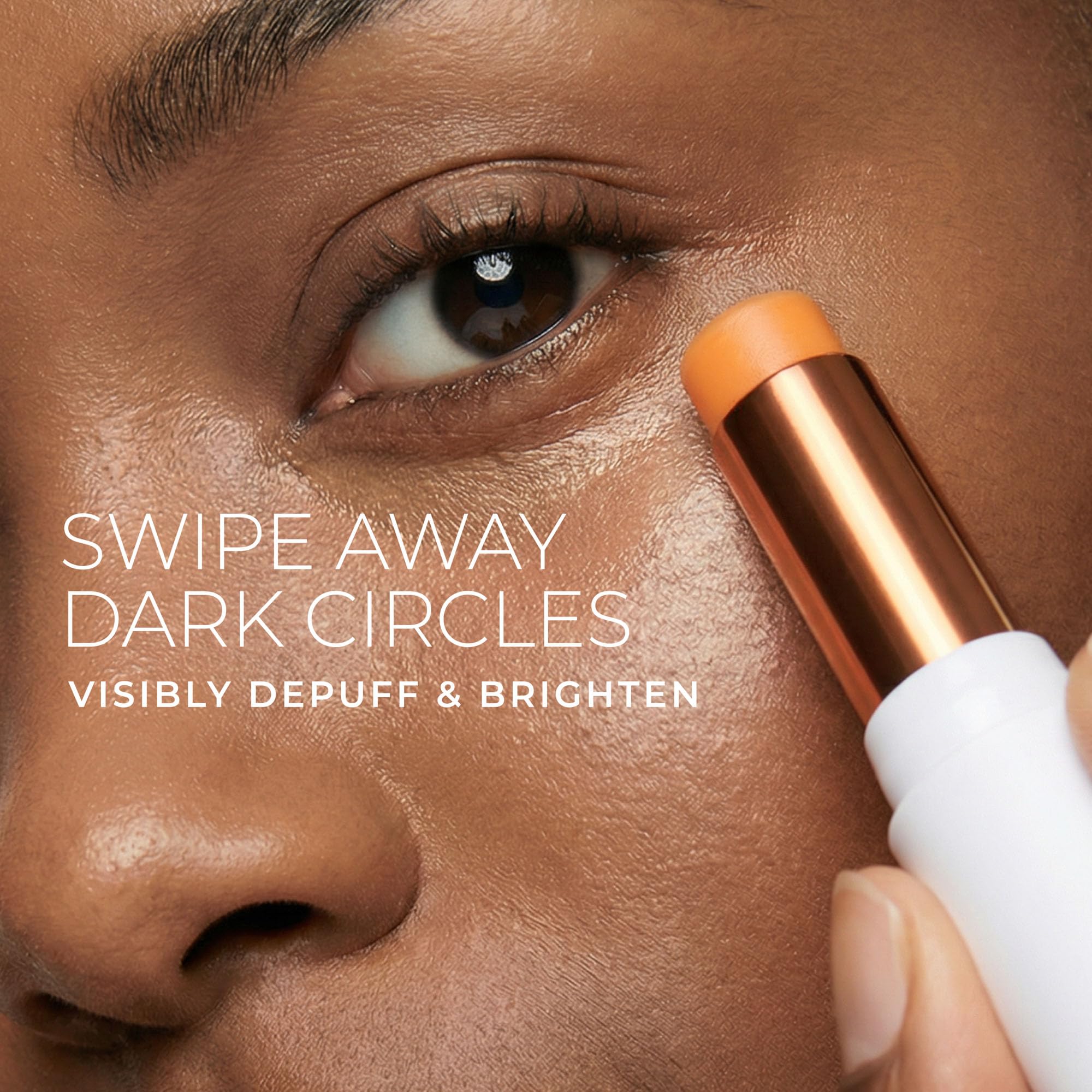 RoC clear balm texture swiped on skin showing invisible finish and hydration benefit