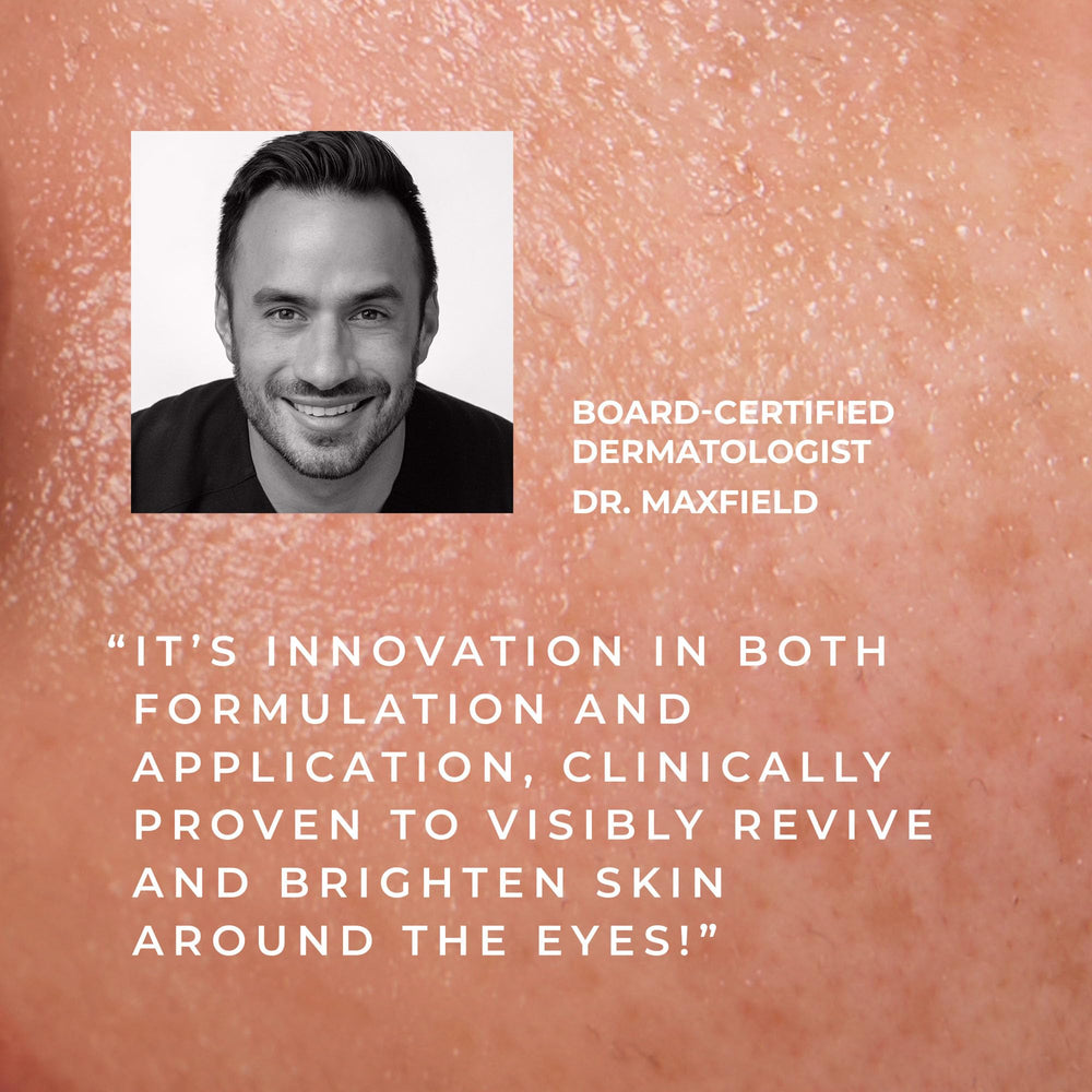 RoC ingredient panel graphic emphasizing Vitamin C and peptide performance