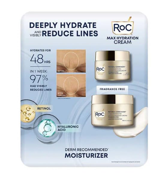 RoC front packaging two-pack showing jars and clear labeling for daily hydration