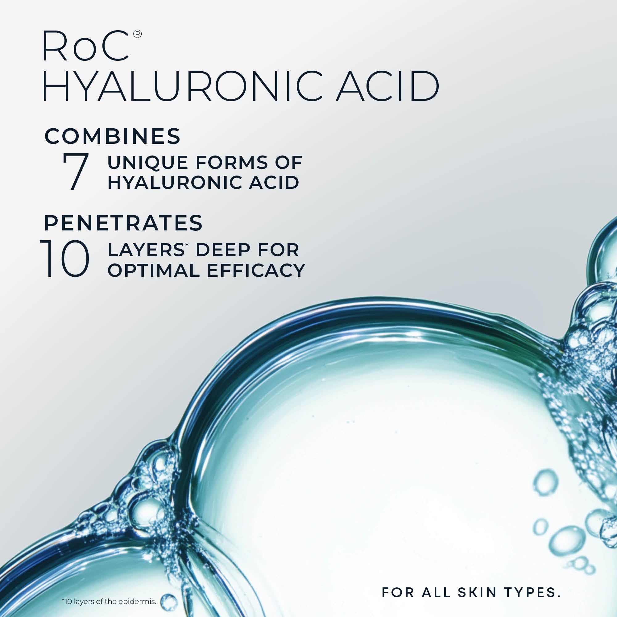 RoC product label close-up showing fragrance-free and non-comedogenic benefit