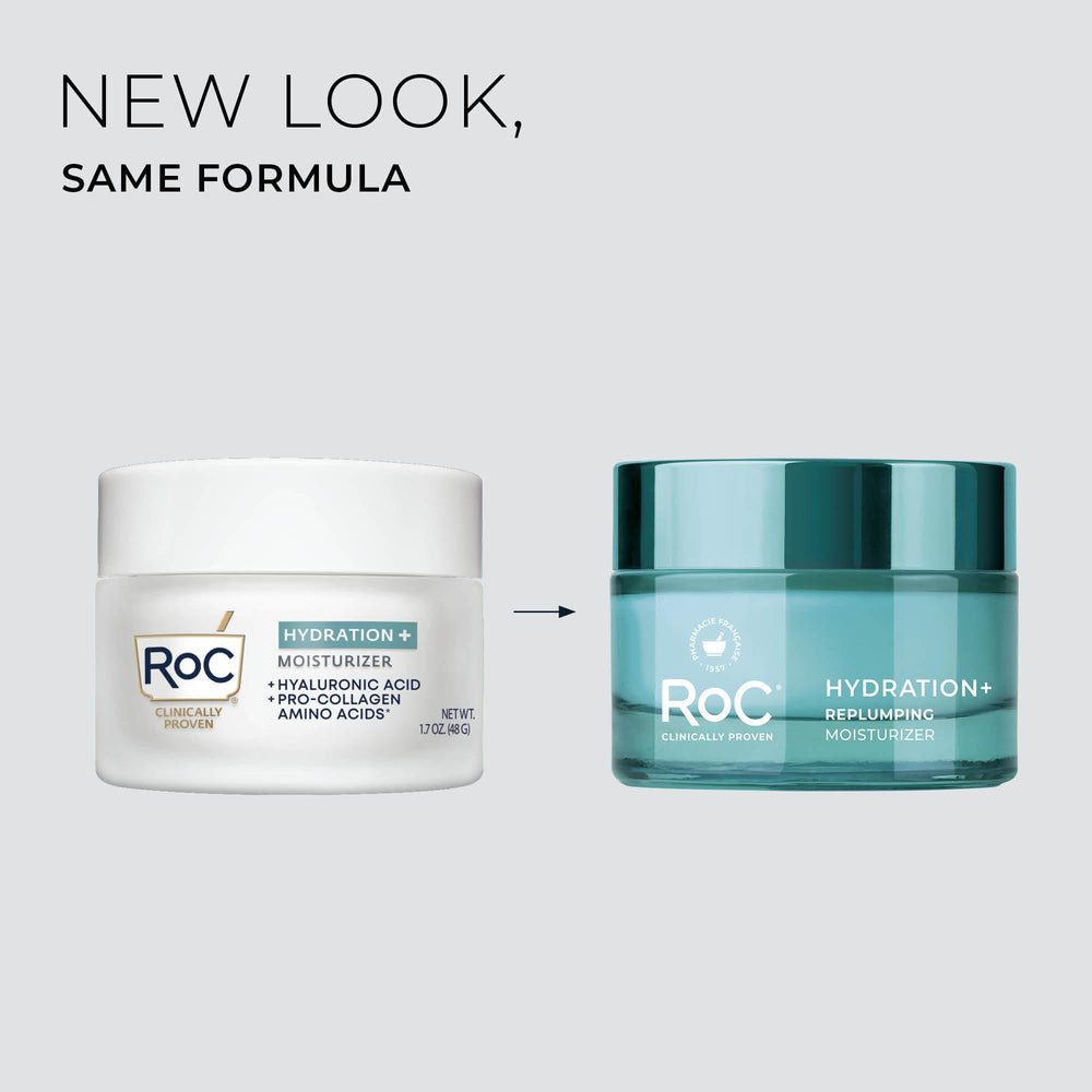 RoC jar on bedside table in nightly routine for overnight hydration benefit