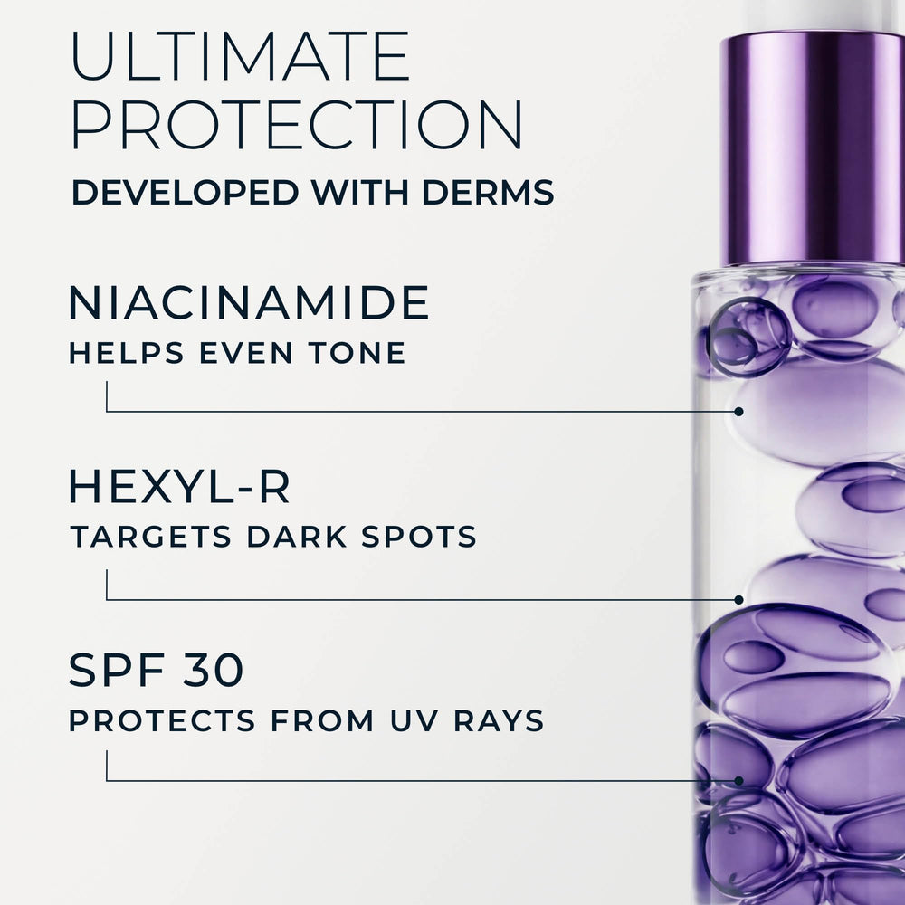 RoC label close-up highlighting usage directions and SPF benefits