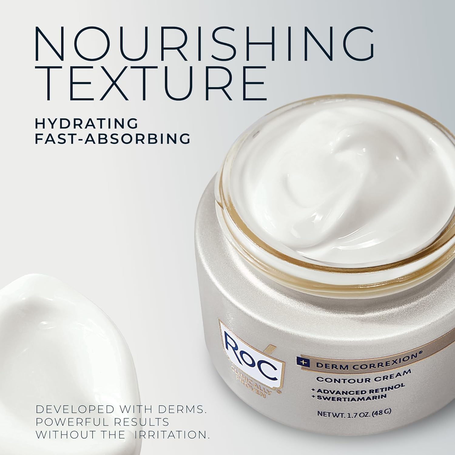 RoC botanical swertia extract photo indicating natural smoothing benefit