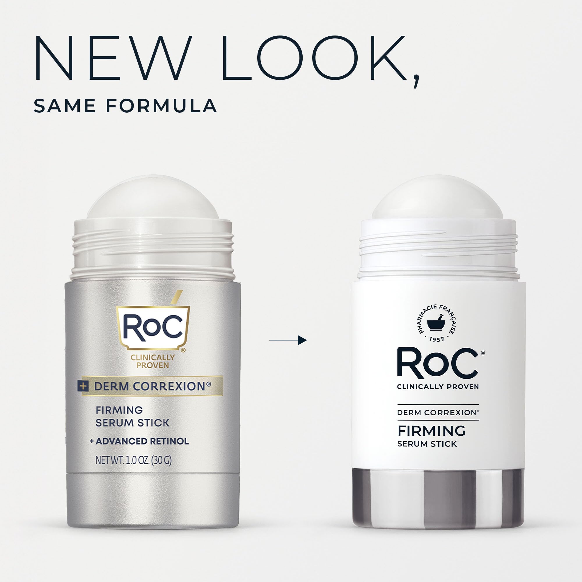 RoC product staged with moisturizer and sunscreen showing layered routine benefit