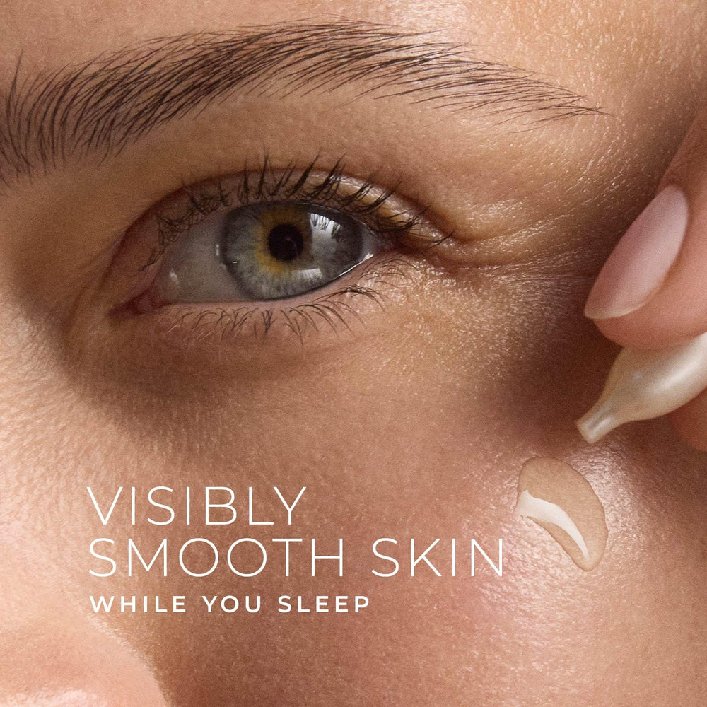 RoC capsule close-up showing silky serum texture and smooth application