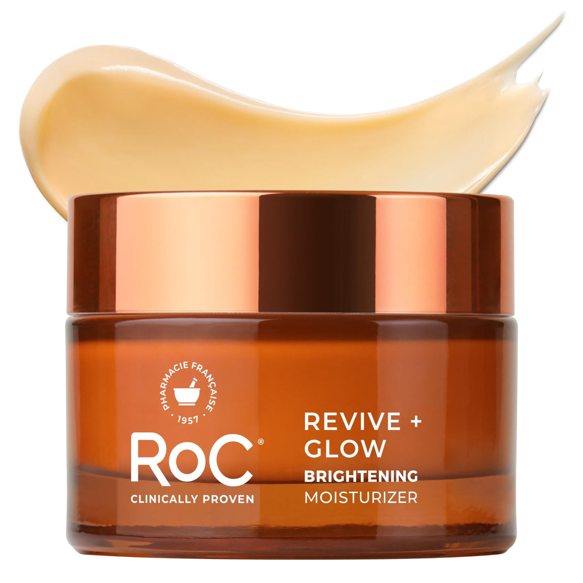 RoC front packaging showing jar and label, highlights product clarity benefit