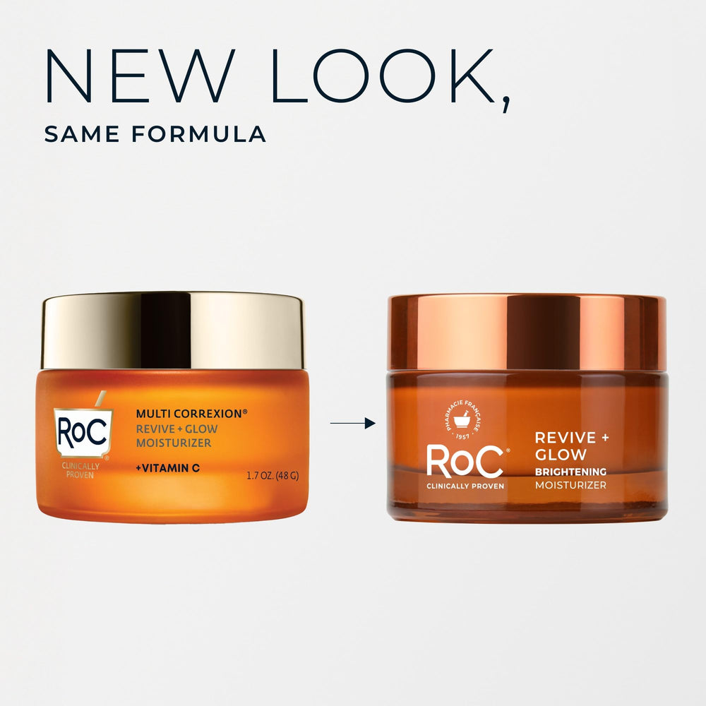 RoC moisturizer layered under foundation demonstrating makeup-friendly finish