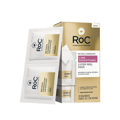 RoC front packaging showing 20 two-step peel treatments for refreshed skin