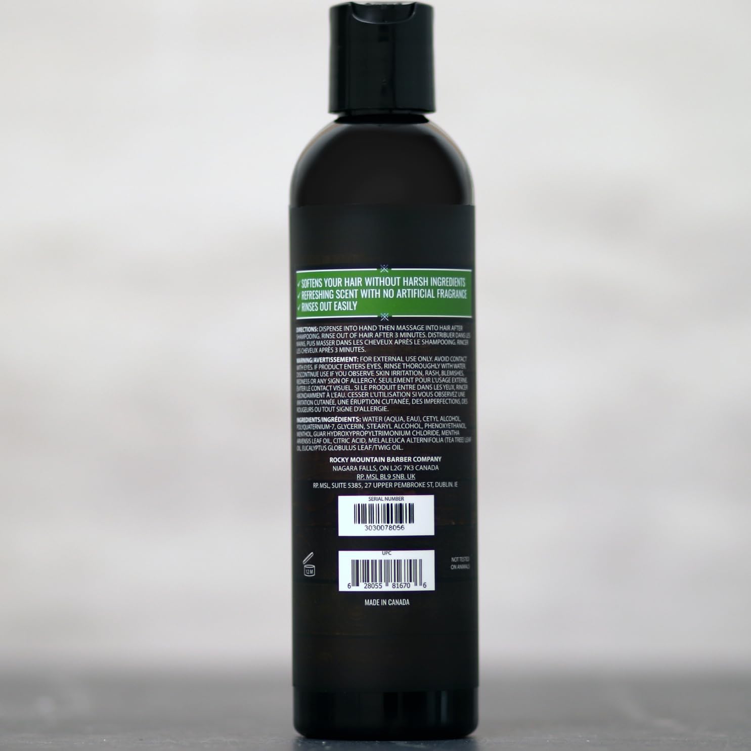 Rocky Mountain Barber Company lather in hand demonstrating lightweight foam and rinseability