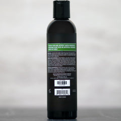 Rocky Mountain Barber Company lather in hand demonstrating lightweight foam and rinseability
