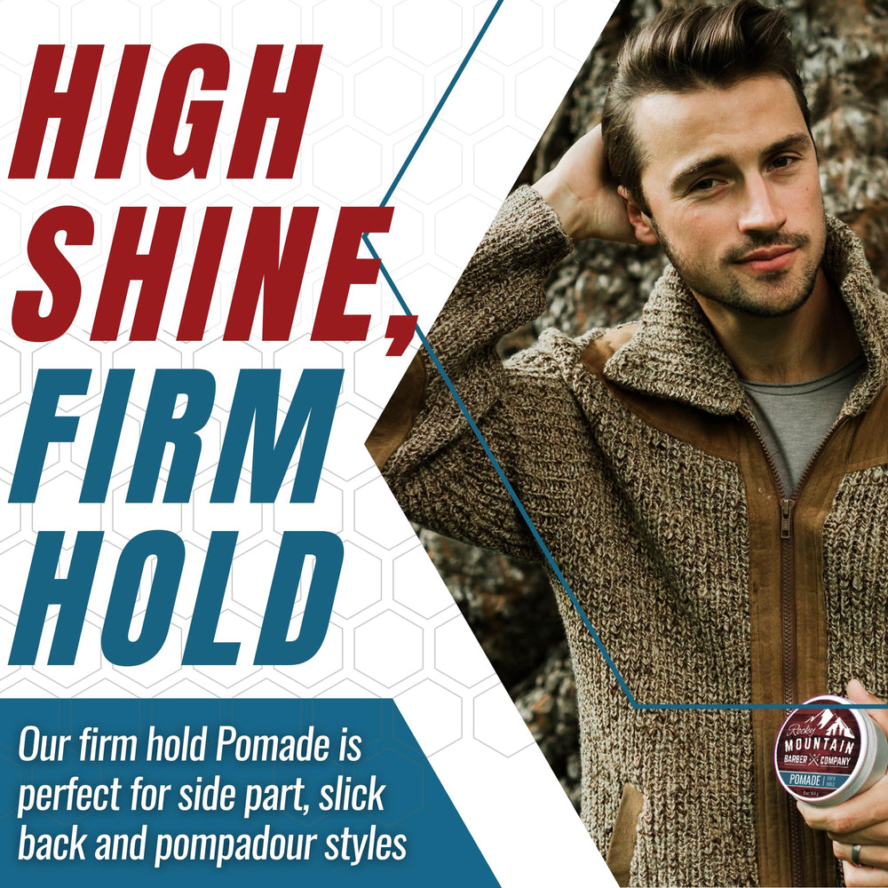 Rocky Mountain Barber Company open tin showing dense clear texture for smooth application