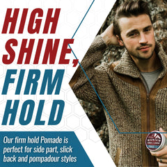Rocky Mountain Barber Company open tin showing dense clear texture for smooth application