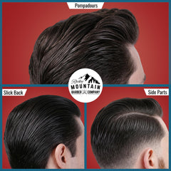 Rocky Mountain Barber Company hands applying pomade showing easy spread and styling control