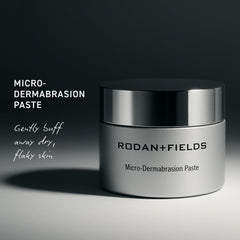 Rodan + Fields scrub texture close-up revealing sugar and salt granules for gentle polishing