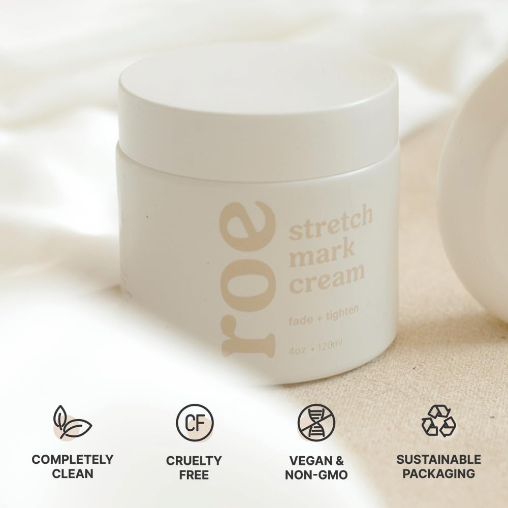 Roe Wellness on nightstand postpartum care setup for gentle use