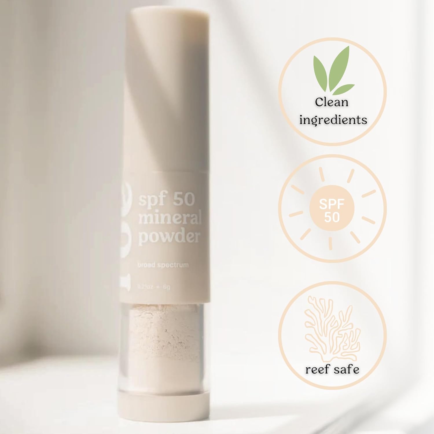 Roe Wellness compact in a travel pouch for convenient beach or travel use