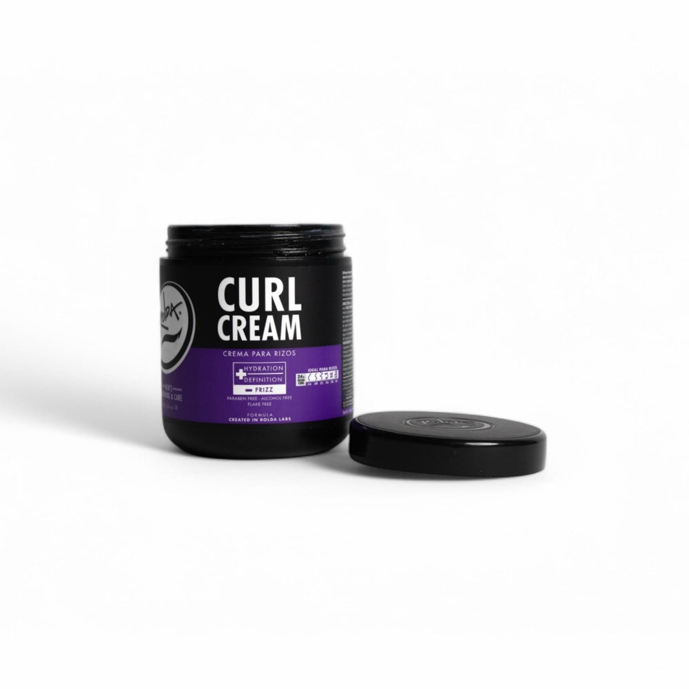 Rolda curl cream next to common objects showing the 35.2 oz size advantage