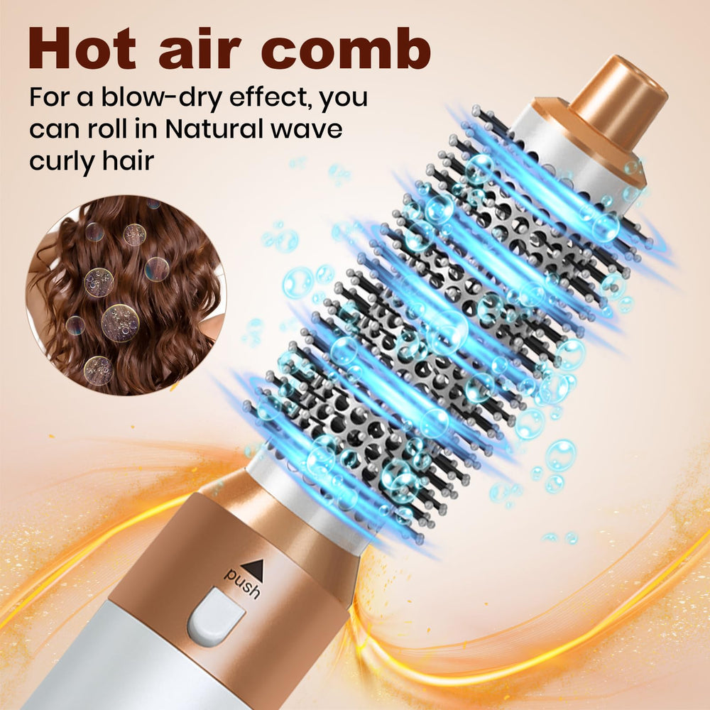 Roll With Us Depot 1.5-inch hot-air brush close-up showing ceramic coating for smoother finish