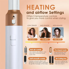 Roll With Us Depot detachable magnetic heads displayed for fast swapping between drying and curling