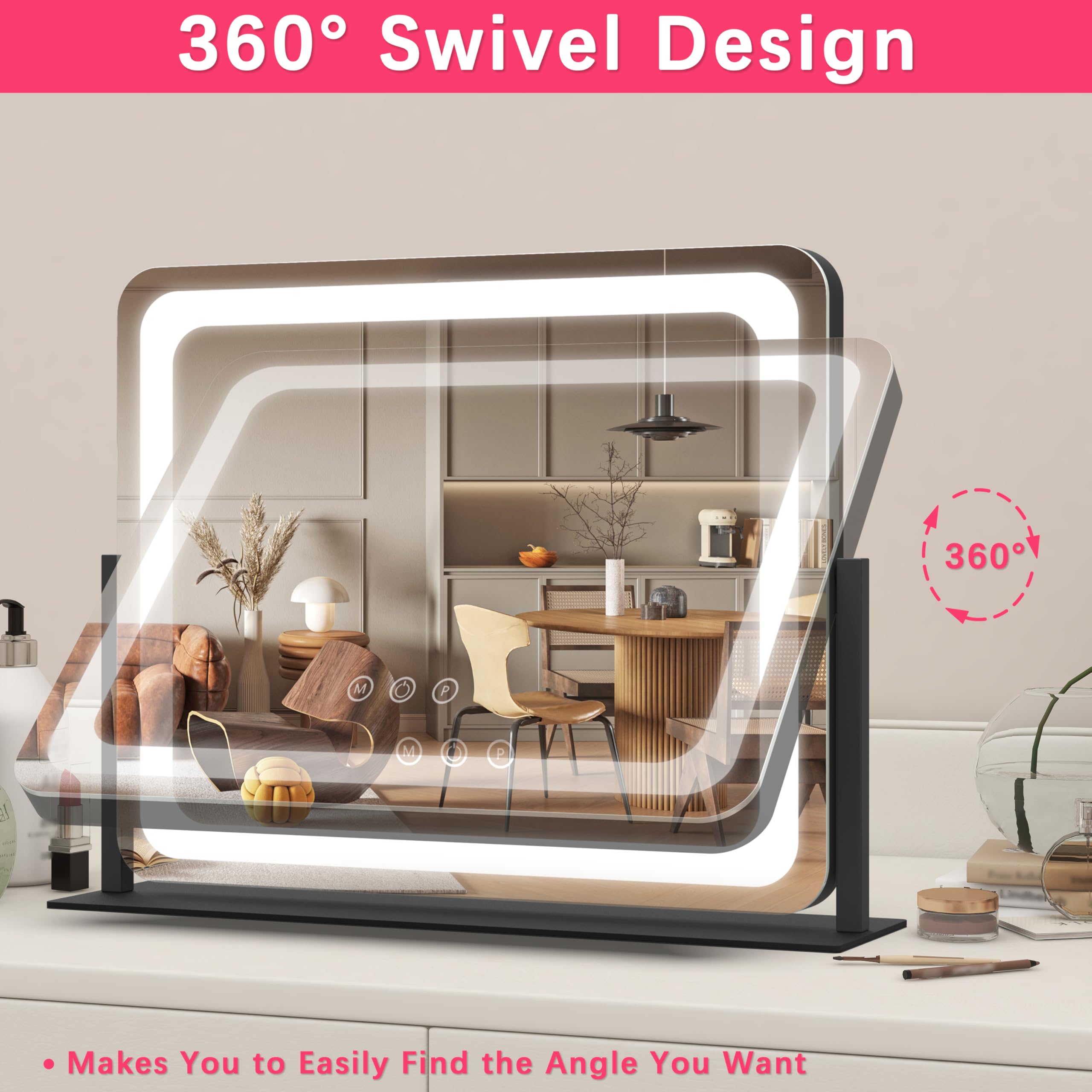 ROLOVE rotating base demonstrated in use for flexible angle adjustment benefit