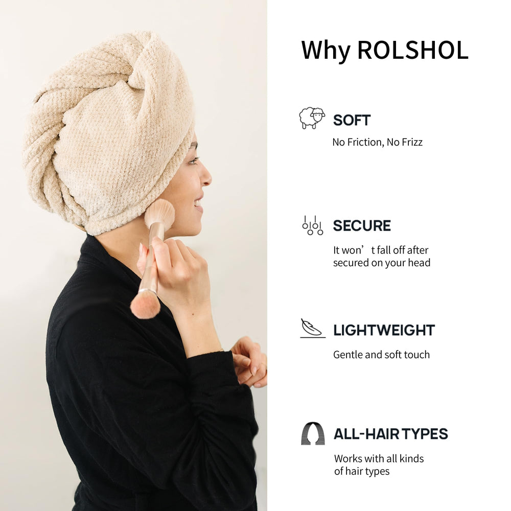 ROLSHOL wooden button and elastic loop detail showing secure fasten benefit