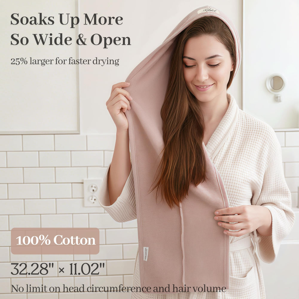 ROLSHOL towel on model showing full 32 by 11 inch coverage benefit