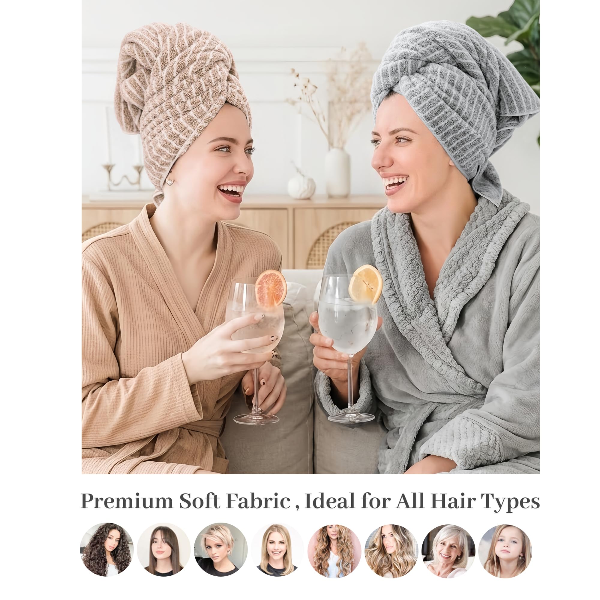 ROLSHOL towel laid beside measuring tape showing 27x39 inch size for full hair coverage